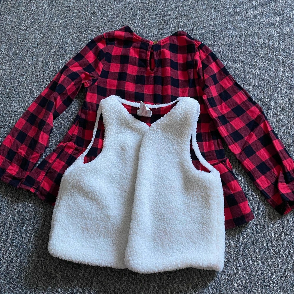 Max studio Red plaid set